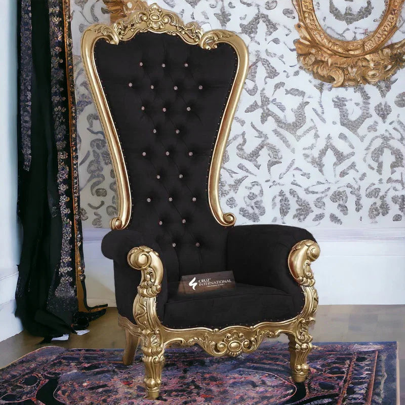 Indian Royal Maharaja Chair - Living Room Chair - CRUZ INTERNATIONAL - Furniture Store
